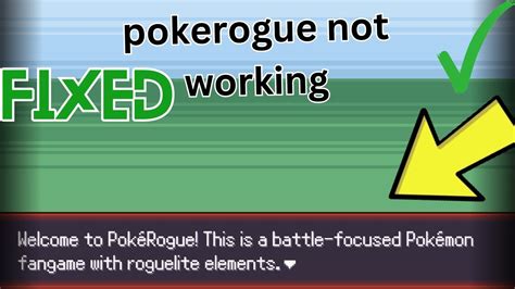 why is pokerogue not working.